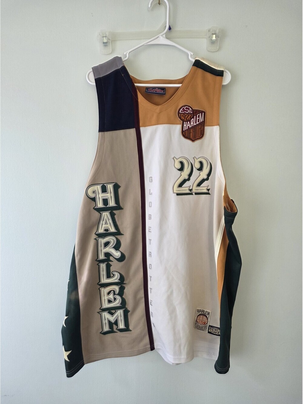 Harlem Globetrotters Platinum Fubu Limited Edition Currly #22Jersey 3XL EUC